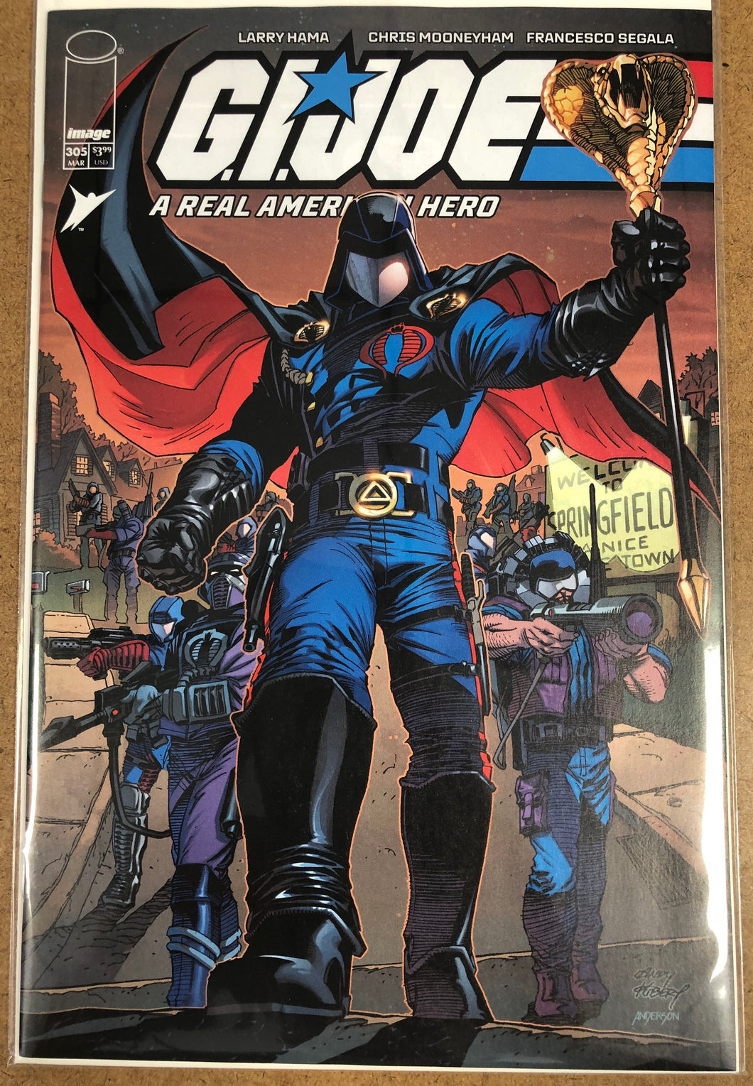 GI JOE A REAL AMERICAN HERO #305 CVR A ANDY KUBERT & BRAD ANDERSON