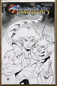 THUNDERCATS #3 CVR Z 1:10 INCV MOSS SNARF B&W