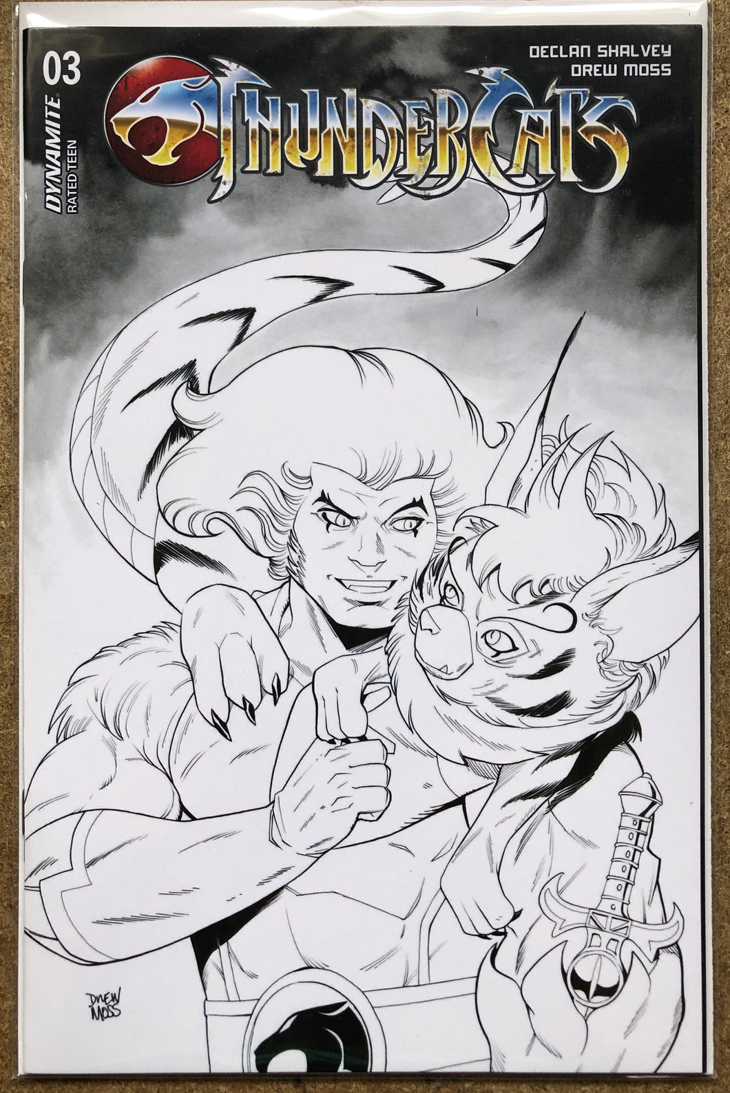 THUNDERCATS #3 CVR Z 1:10 INCV MOSS SNARF B&W