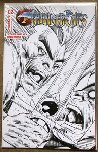 THUNDERCATS #2 CVR ZB 1:10 FOC INCV ROB LIEFELD B&W