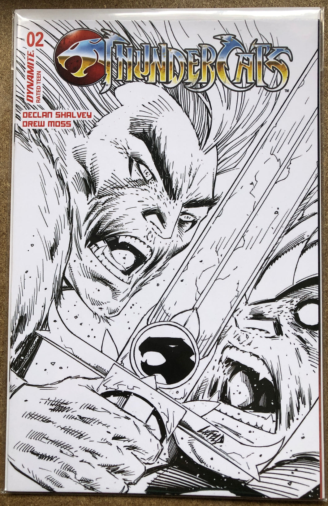 THUNDERCATS #2 CVR ZB 1:10 FOC INCV ROB LIEFELD B&W