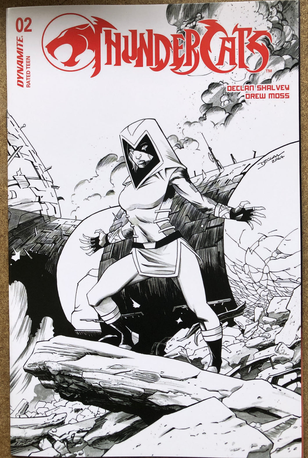 THUNDERCATS #2 CVR ZC 1:10  FOC INCV SHALVEY CALICA B&W