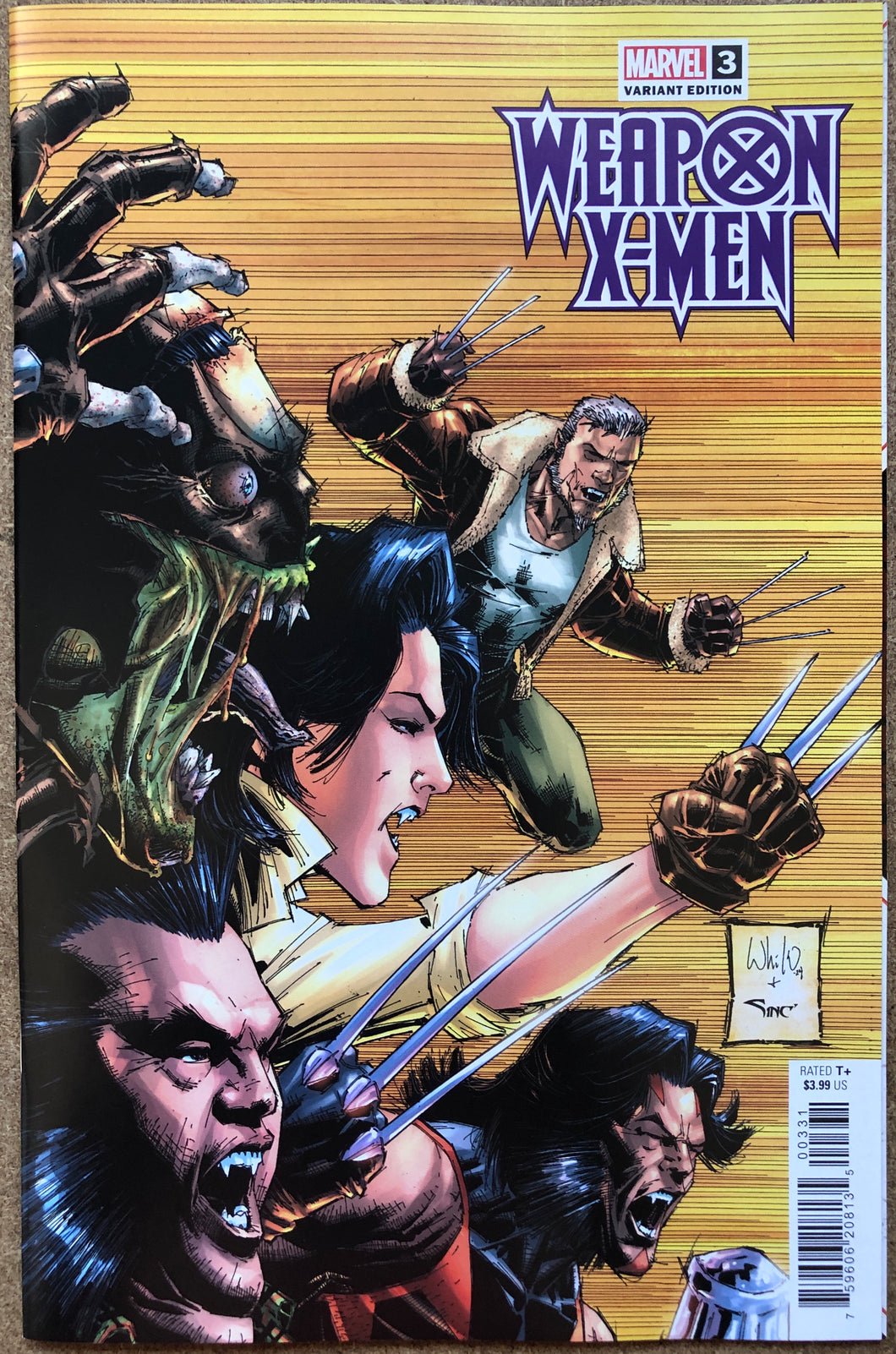 WEAPON X-MEN #3 WHILCE PORTACIO VARIANT